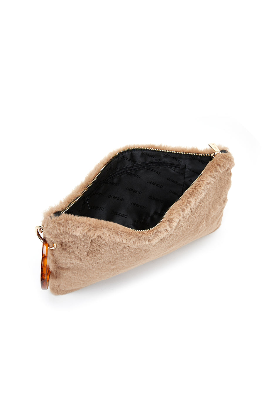 Kadın Camel Peluş Portföy Çanta