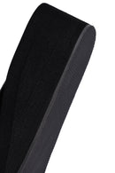 Women's Black Toe Stone Wedge Heel Jelly Slippers | Derimod