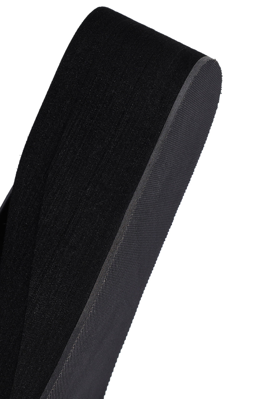 Women's Black Toe Stone Wedge Heel Jelly Slippers