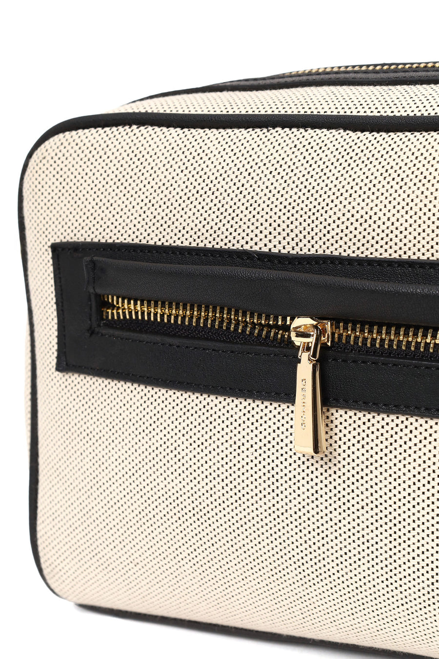 Woman Cream Long-Strap Printed Crossbody Bag