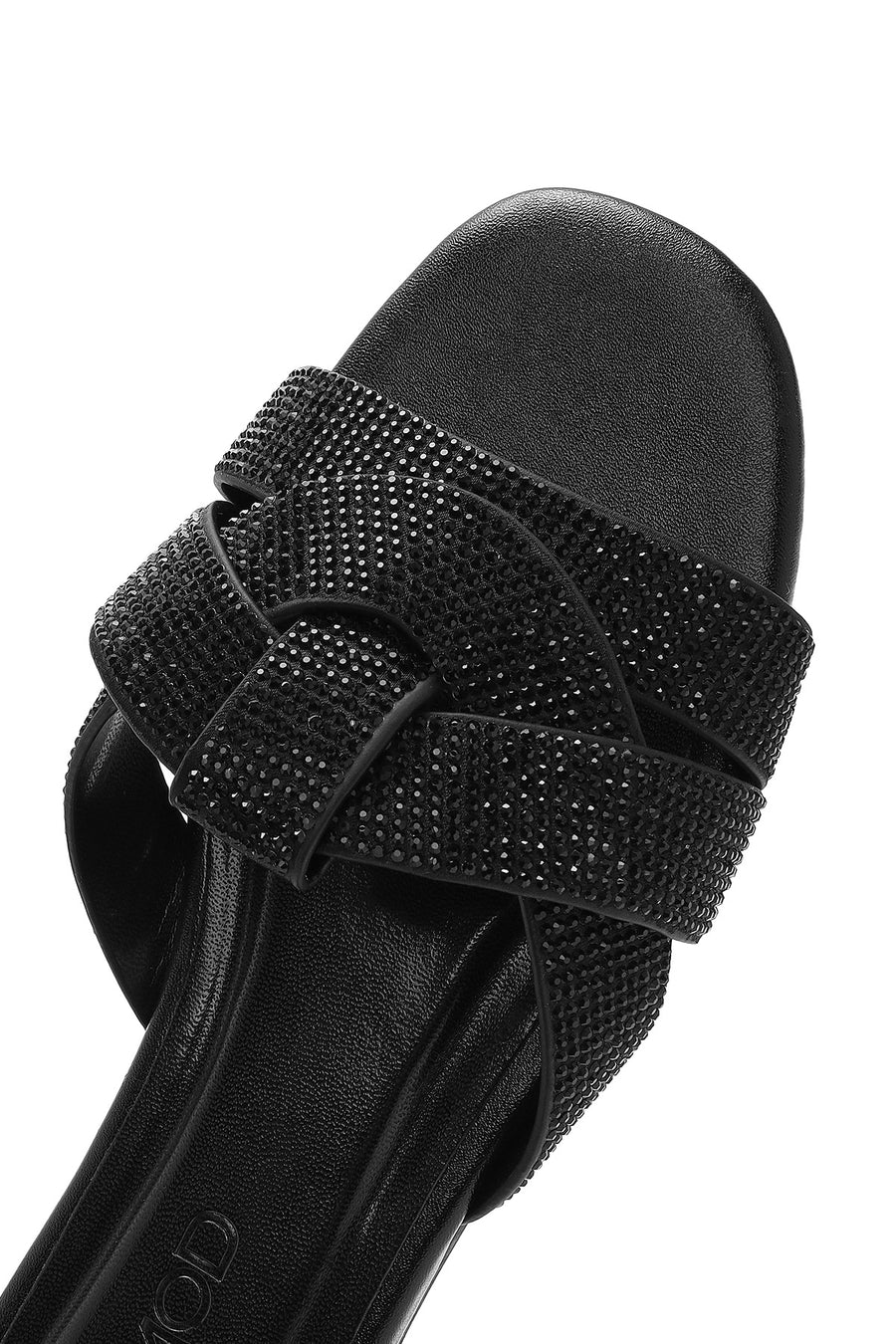 Women's Black Stone Slippers