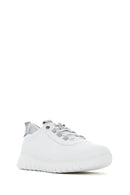 Kadın Beyaz Bağcıklı Deri Sneaker | Derimod