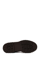 Woman Brown Thick-Soled Leather Chelsea Boots | Derimod