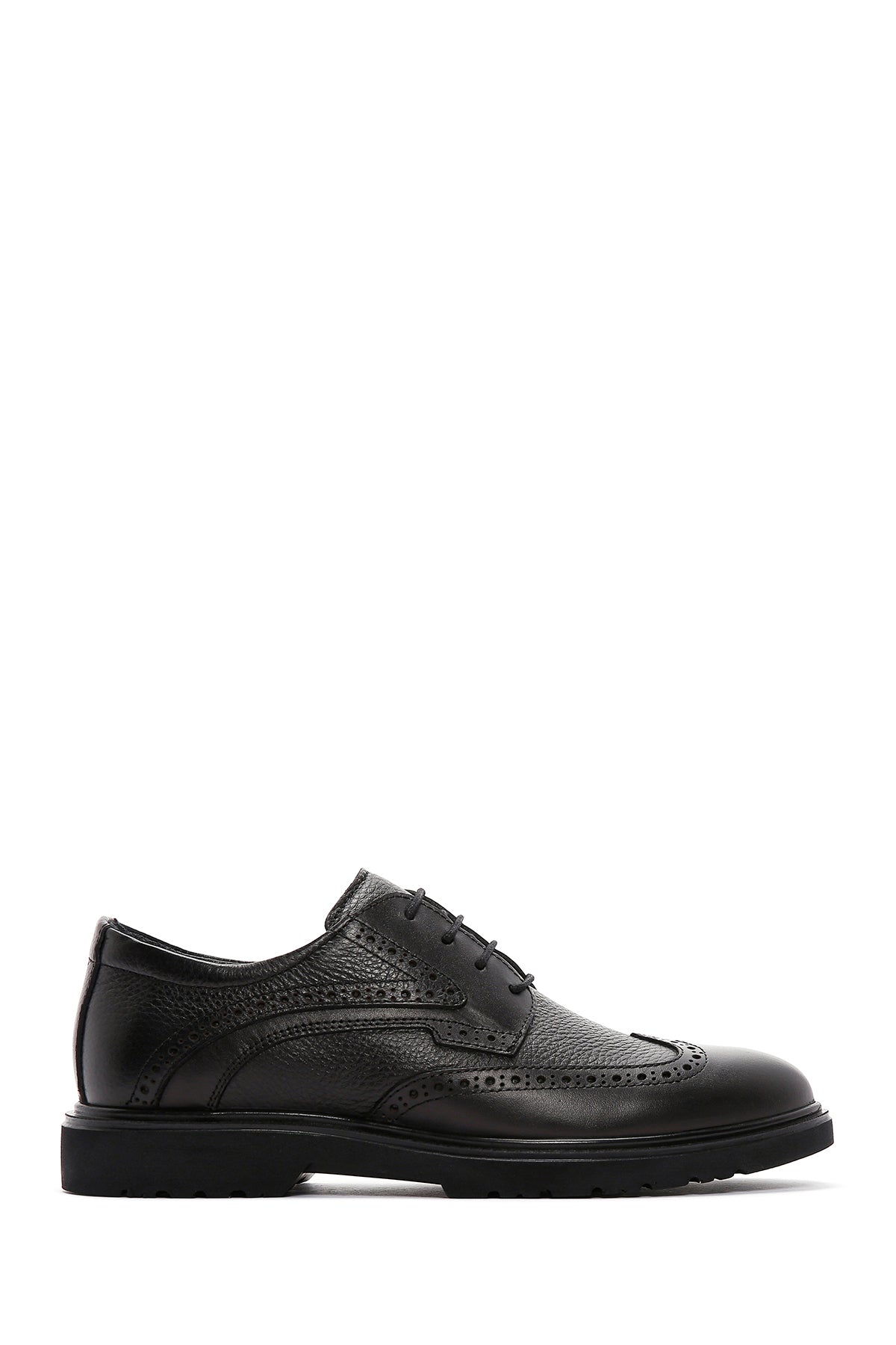 Men's Black Leather Classic Shoes 23WFD6090FT | Derimod