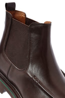 Men's Brown Leather Chelsea Boots | Derimod