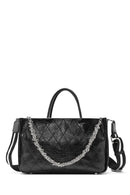 Women's Black Chain Strap Printed Handbag | Derimod