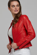 Paris Women's Leather Jacket | Derimod