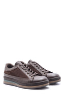 Men's Suede Detailed Leather Sports Shoes | Derimod