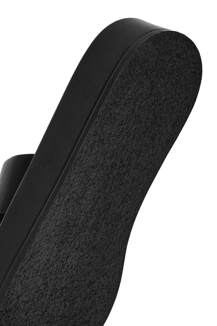 Women's Black Thick Soled Slippers