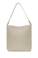 Woman Beige Long-Strap Braided Shoulder Bag | Derimod