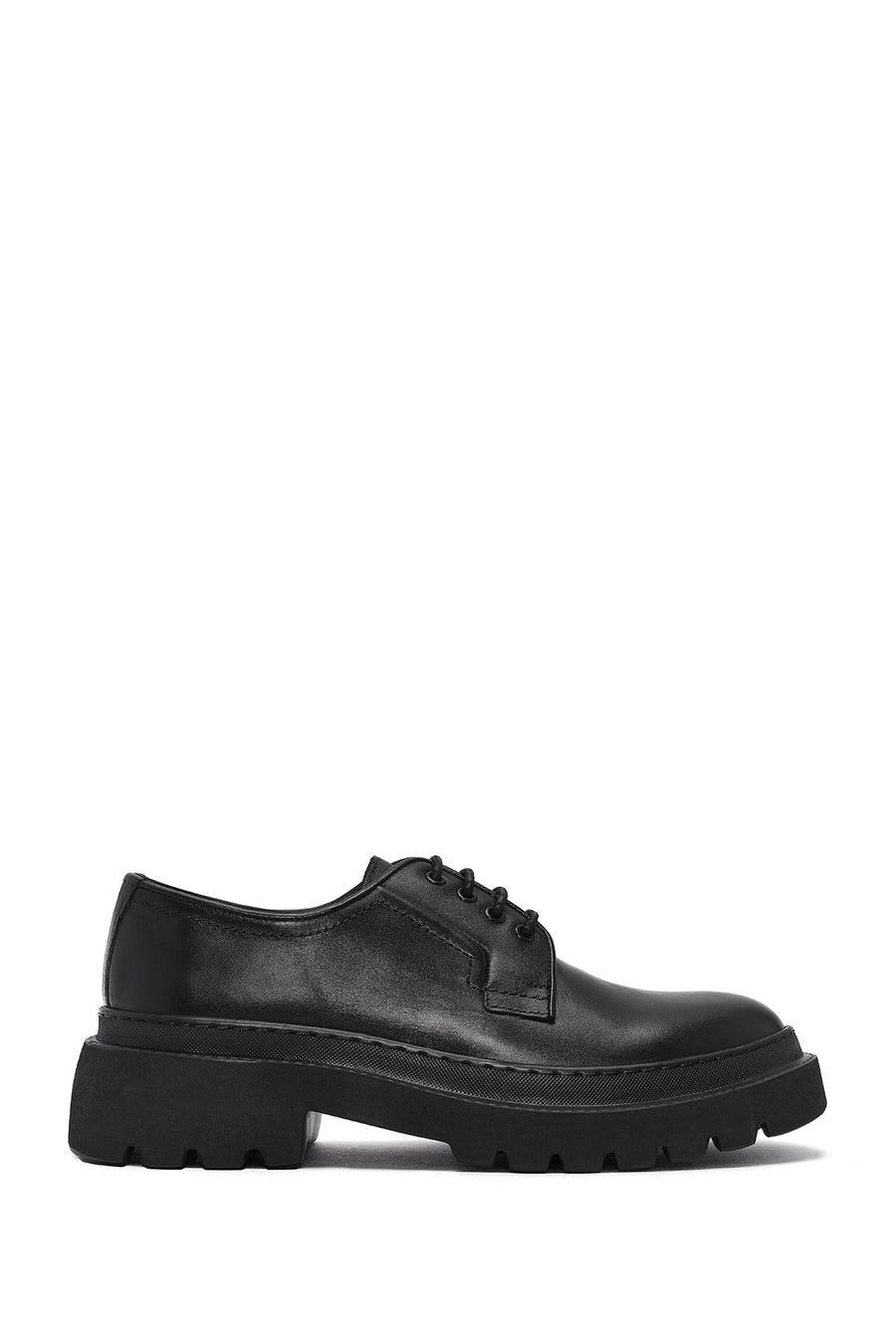Men's Black Lace-up Leather Casual Shoes 24WFD603218 | Derimod