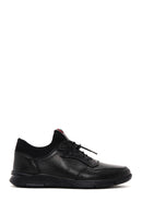 Men's Black Lace-Up Leather Casual Sneaker | Derimod