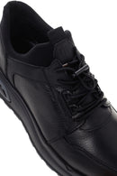 Men's Black Leather Casual Sneaker | Derimod