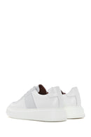 Men's White Lace-up Leather Sneaker | Derimod