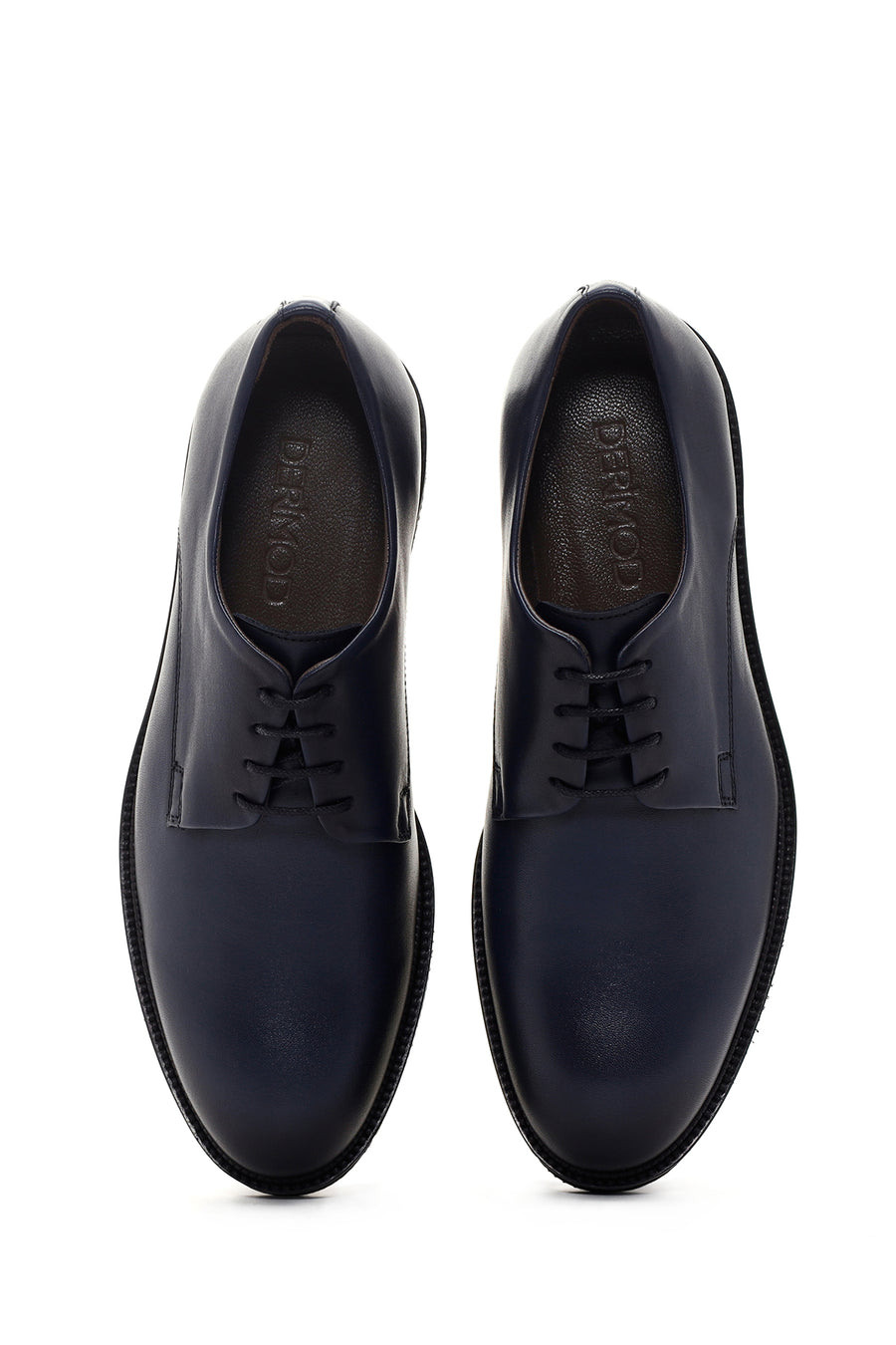 Men's Navy Blue Leather Casual Shoes