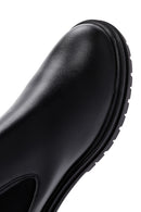 Women's Black Thick Soled Zippered Casual Boots | Derimod