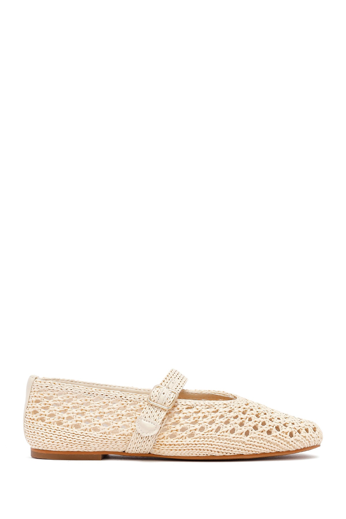 Kadın Bej Hasır Babet 25SFD551029 | Derimod