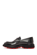 Men's Black Leather Loafer | Derimod