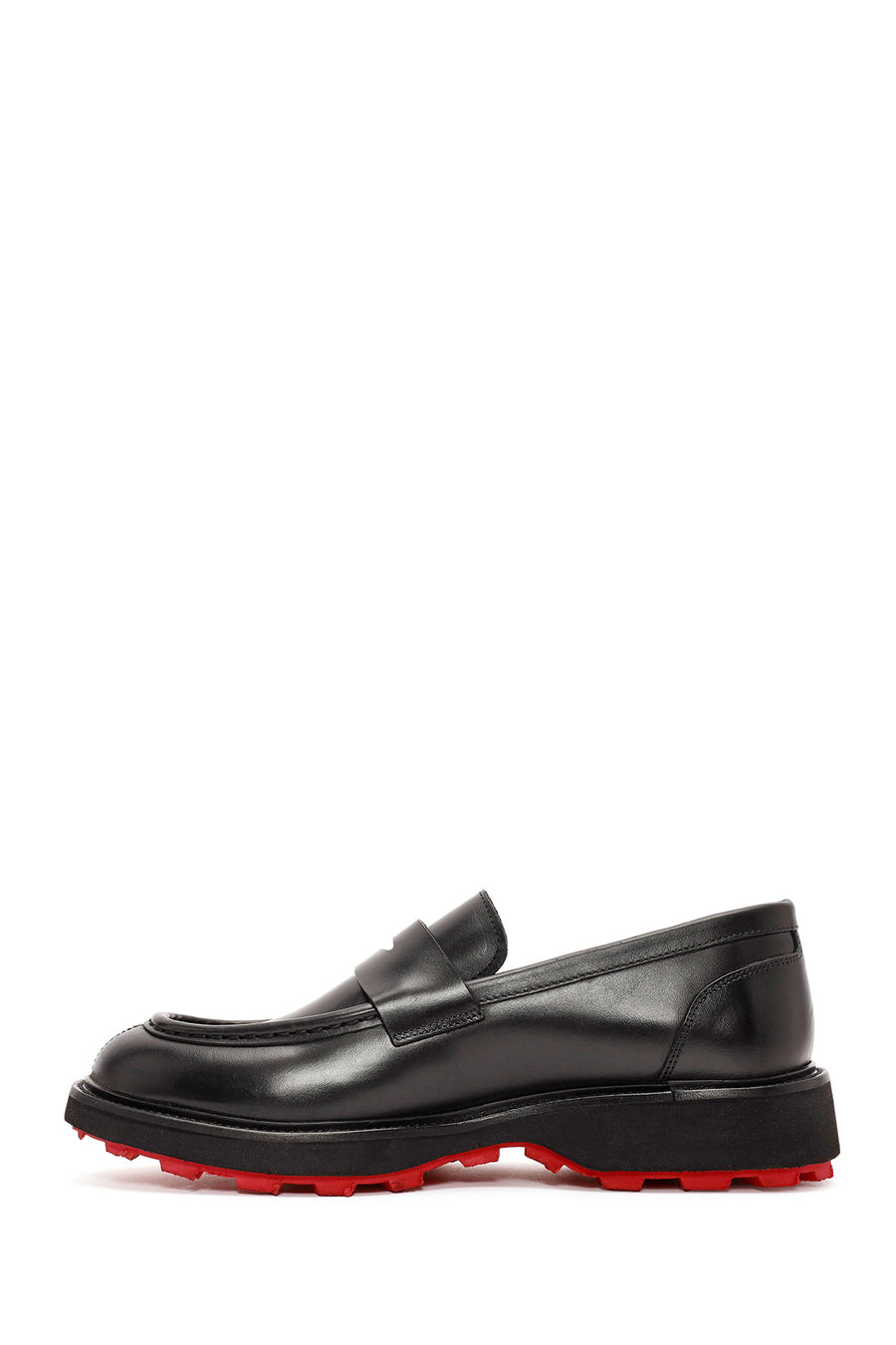
Men's Black Leather Casual Loafer
