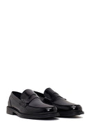Erkek Siyah Deri Klasik Loafer | Derimod