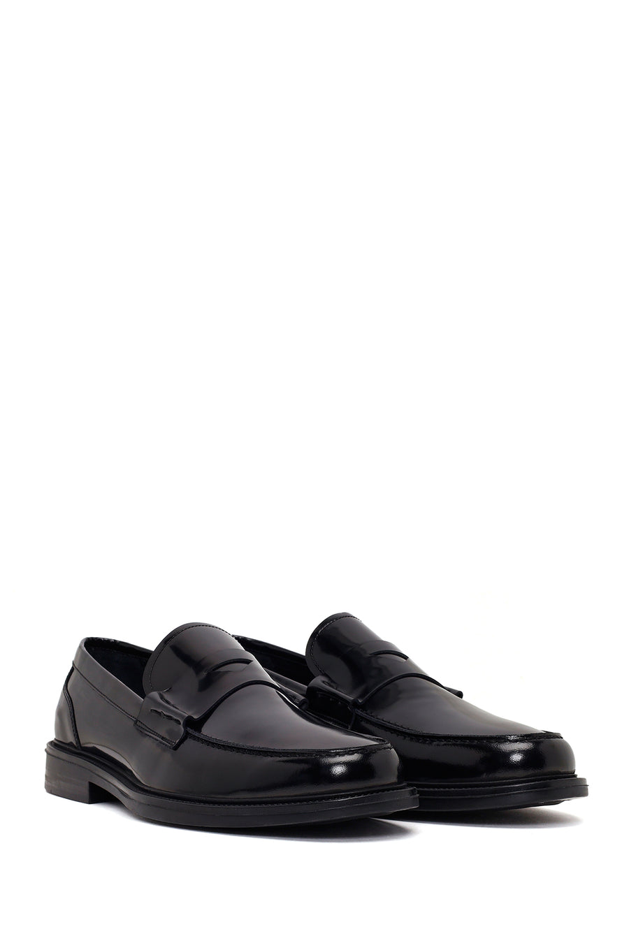 Erkek Siyah Deri Klasik Loafer
