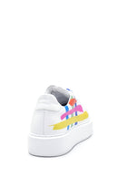 Kadın Deri Renkli Şeritli Sneaker | Derimod