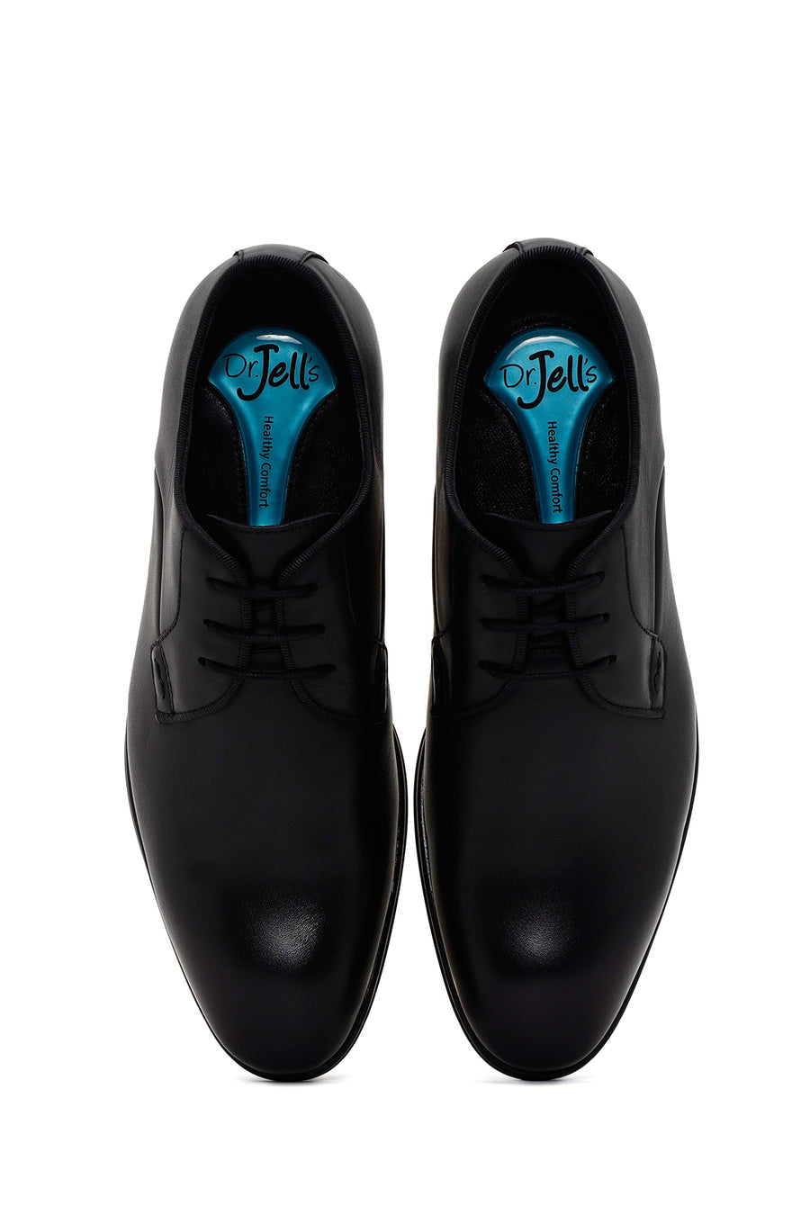 Men's Black Laced Leather Classic Shoes