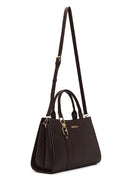 Woman Brown Long-Strap Classic Shoulder Bag | Derimod