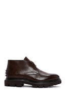 Men's Brown Casual Leather Boots | Derimod