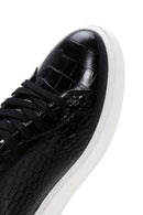 Men's Black Leather Sneaker | Derimod