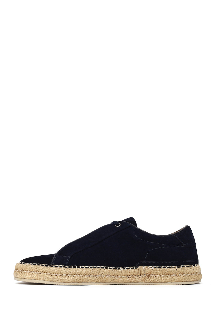 Male Navy Thick-Soled Suede Leather Sneaker