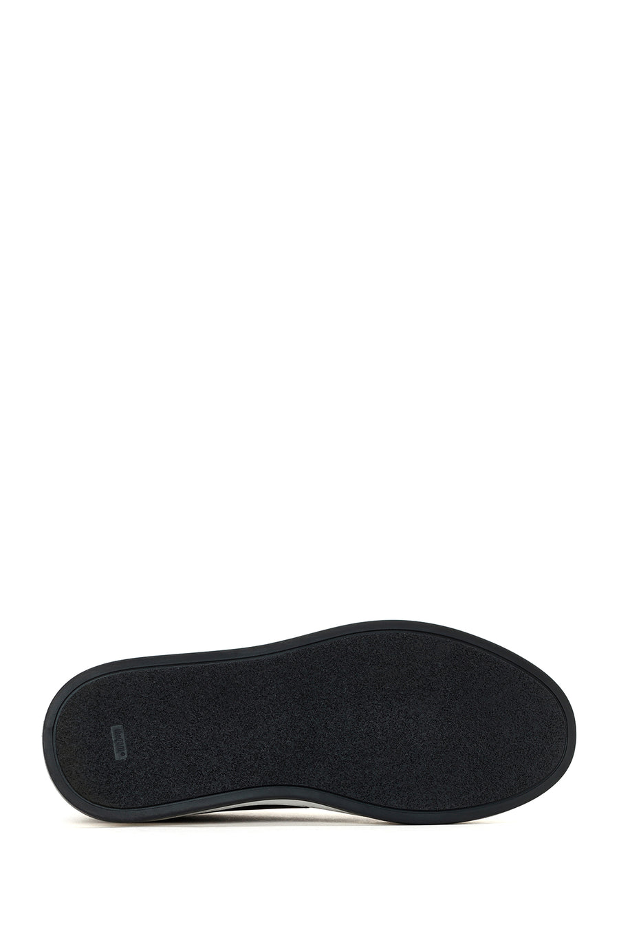Men's Black Lace-up Leather Sneaker