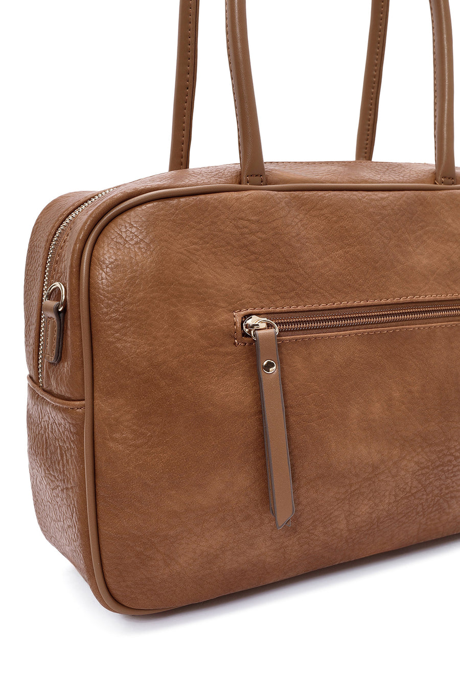 Women's Brown Long Strap Patterned Shoulder Bag