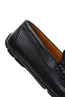 Derimod Fly Men's Black Leather Casual Loafer | Derimod