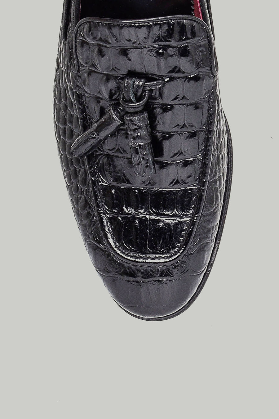 Classic Men's Shoes with Crocodile Pattern