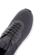 Men's Gray Thick Soled Sneaker | Derimod