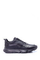 Men's Leather High-Sole Sneaker | Derimod