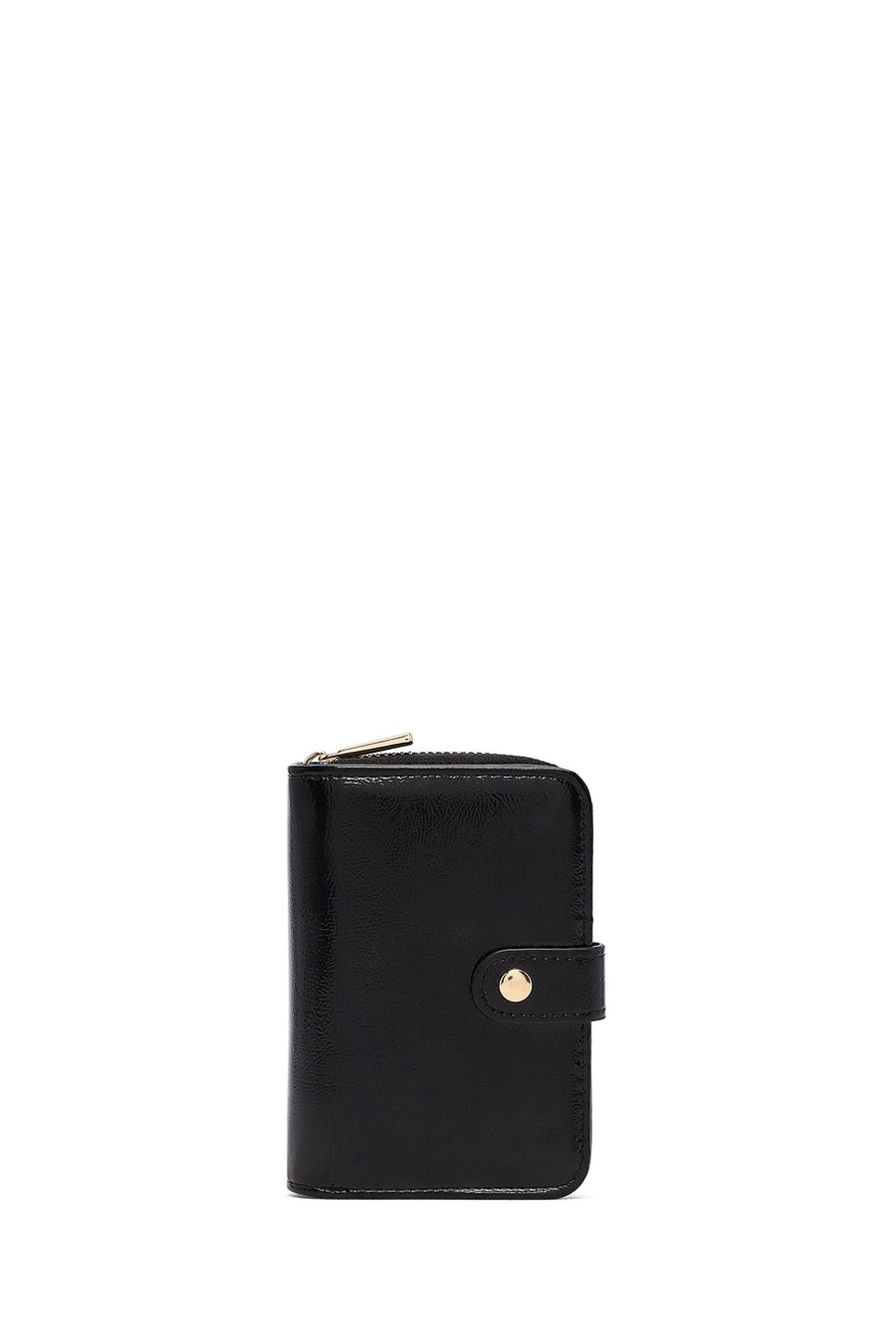 Women's Black Patent Leather Wallet