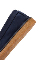 Erkek Lacivert Deri Casual Loafer | Derimod