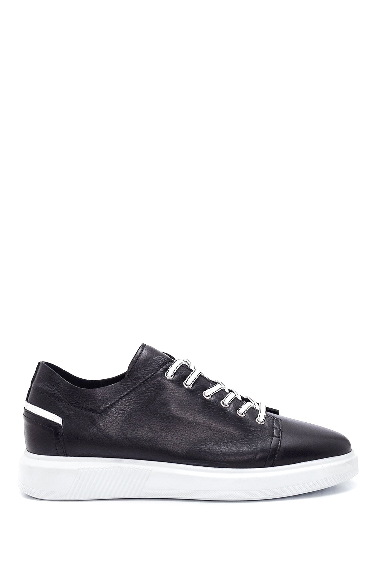 Erkek Siyah Deri Sneaker 22SFD620418 | Derimod
