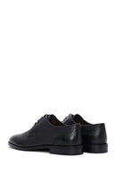 Men's Black Leather Printed Classic Shoes | Derimod