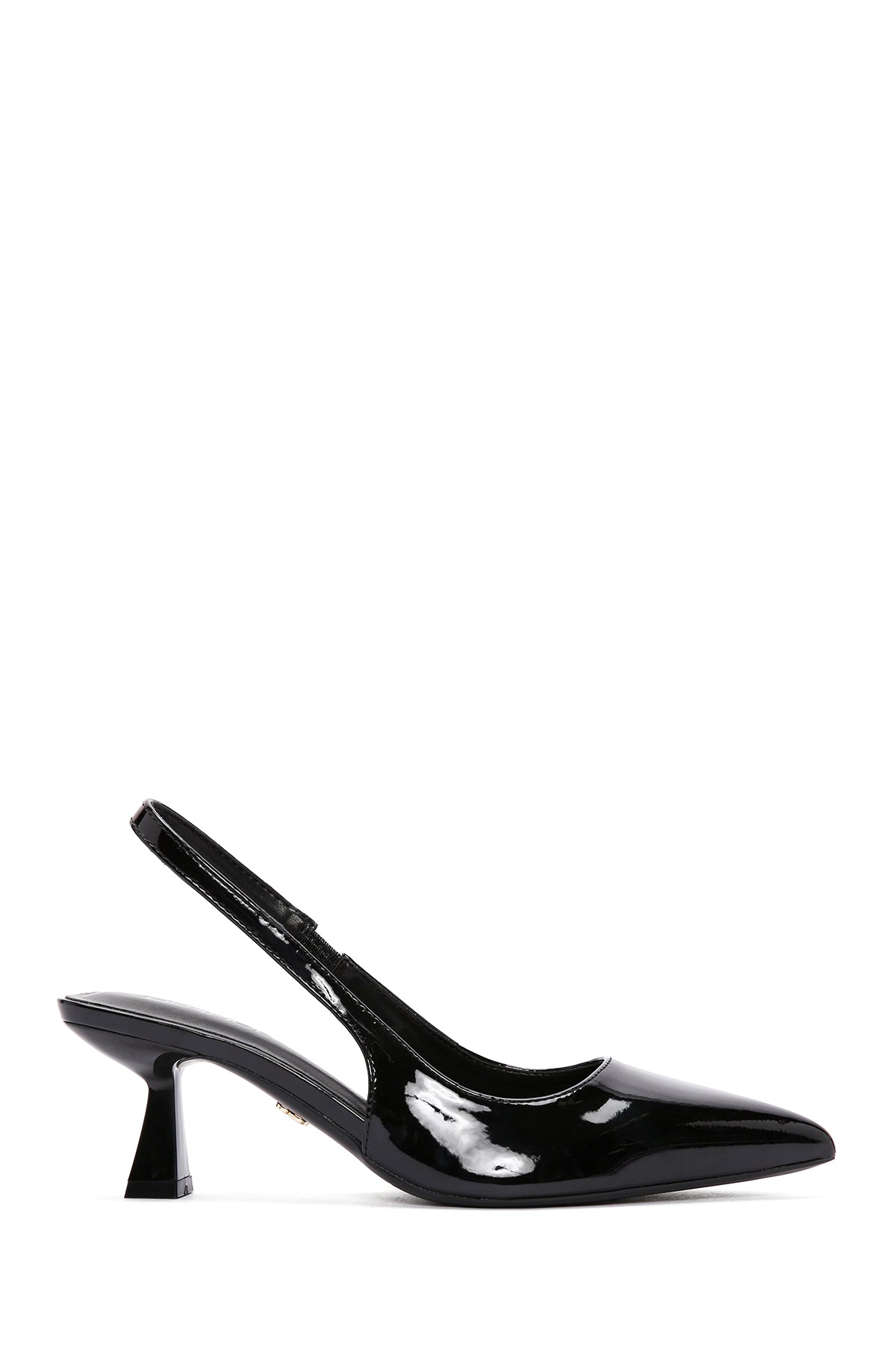 Kadın Siyah Arkası Açık İnce Topuklu Ayakkabı 24SFE495116 | Derimod