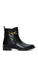 Women's Black Zippered Buckle Detailed Boots | Derimod