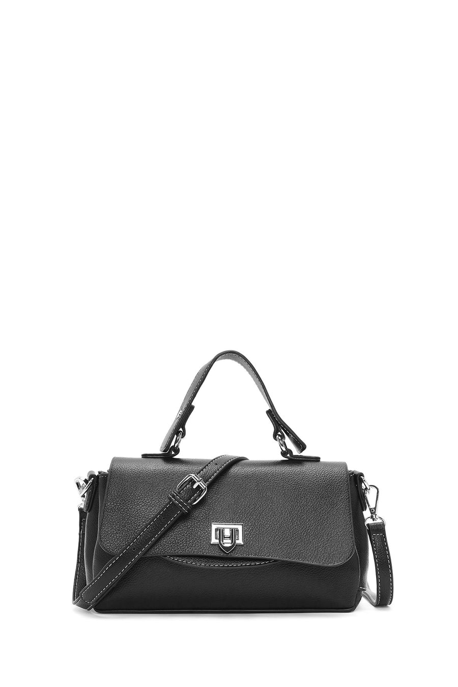 Women's Black Long Strap Casual Shoulder Bag 24WBD2657FT | Derimod