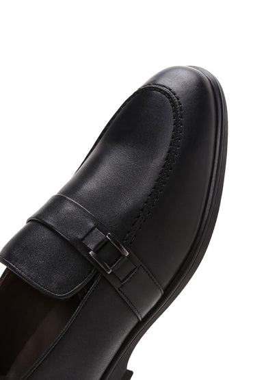 Erkek Siyah Deri Casual Loafer_8