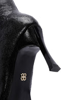 Women's Black Thin Heeled Boots | Derimod