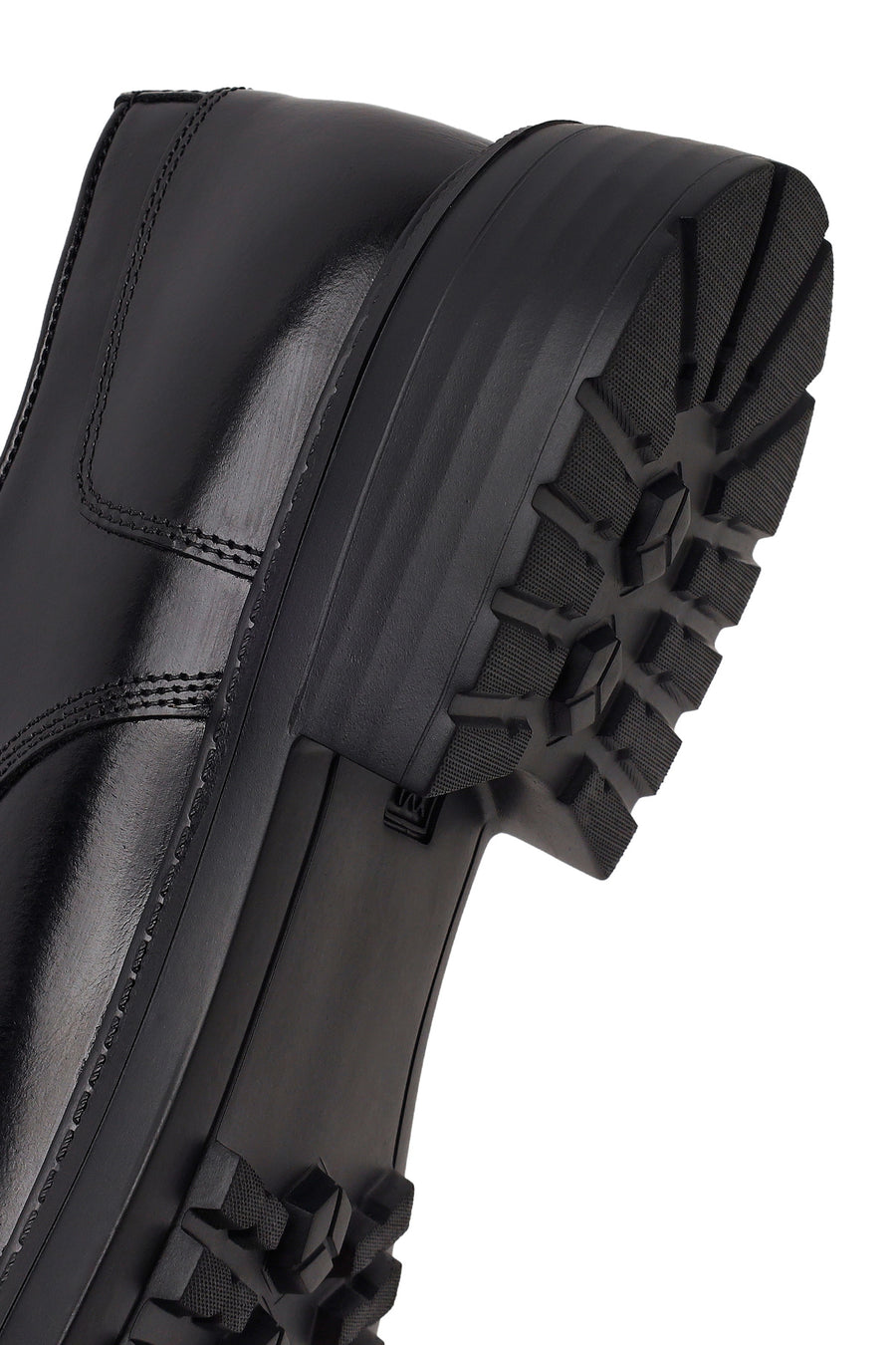 Male Black Lace-up Leather Casual Shoes