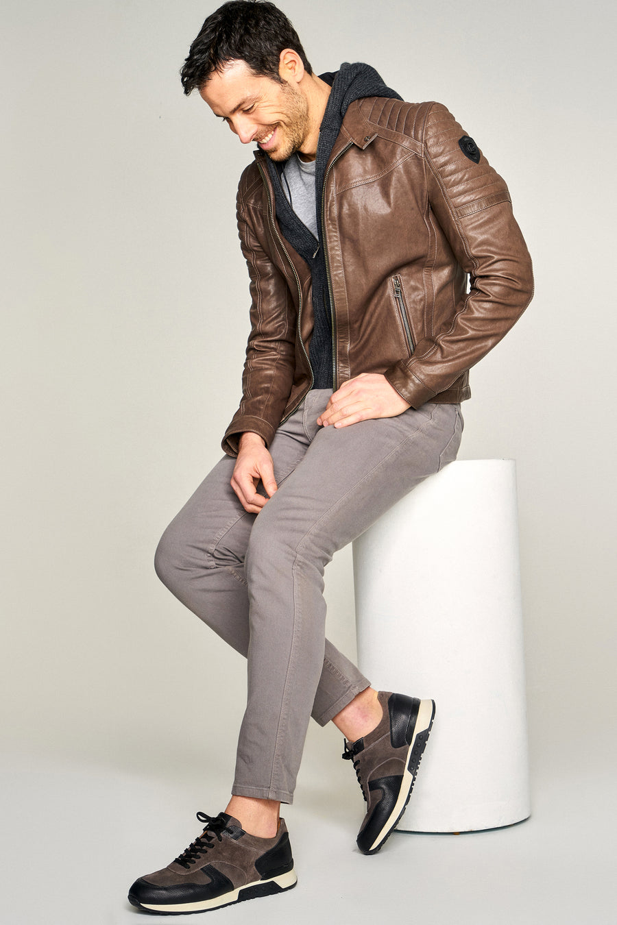 San Diego Men's Leather Jacket