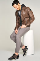 San Diego Men's Leather Jacket | Derimod