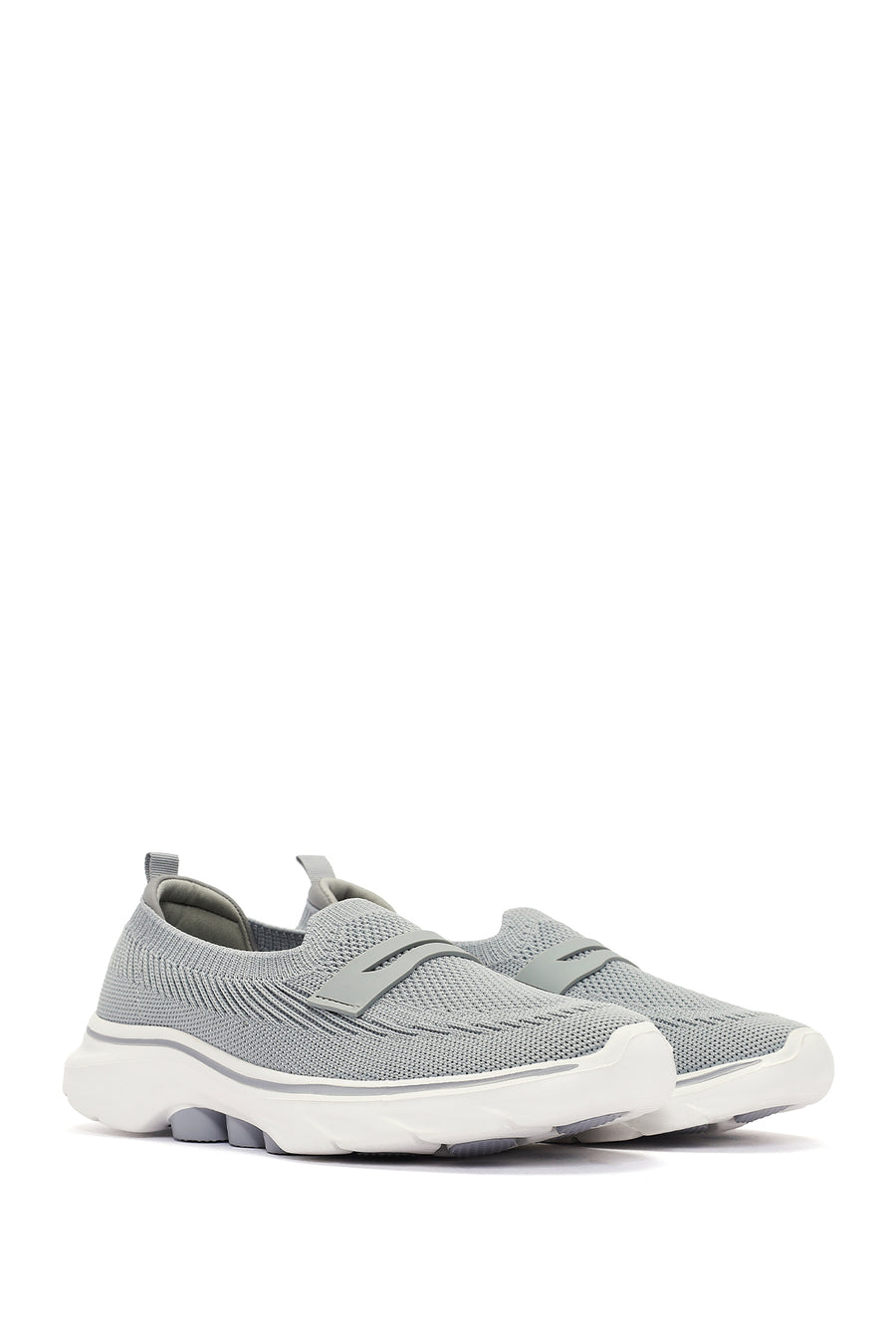 Derimod Zero Women's Grey Fabric Thick Soled Sneaker
